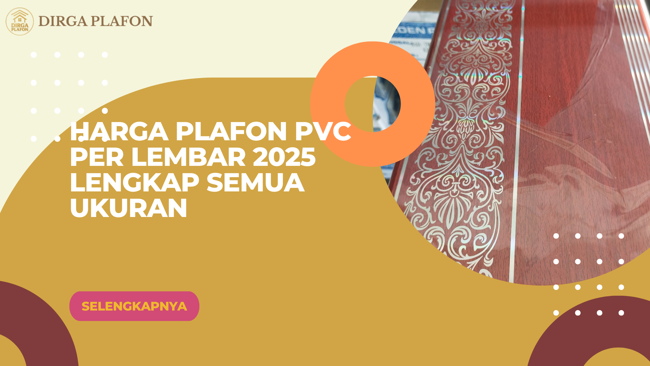 Harga Plafon PVC Per Lembar 2025 Lengkap Semua Ukuran