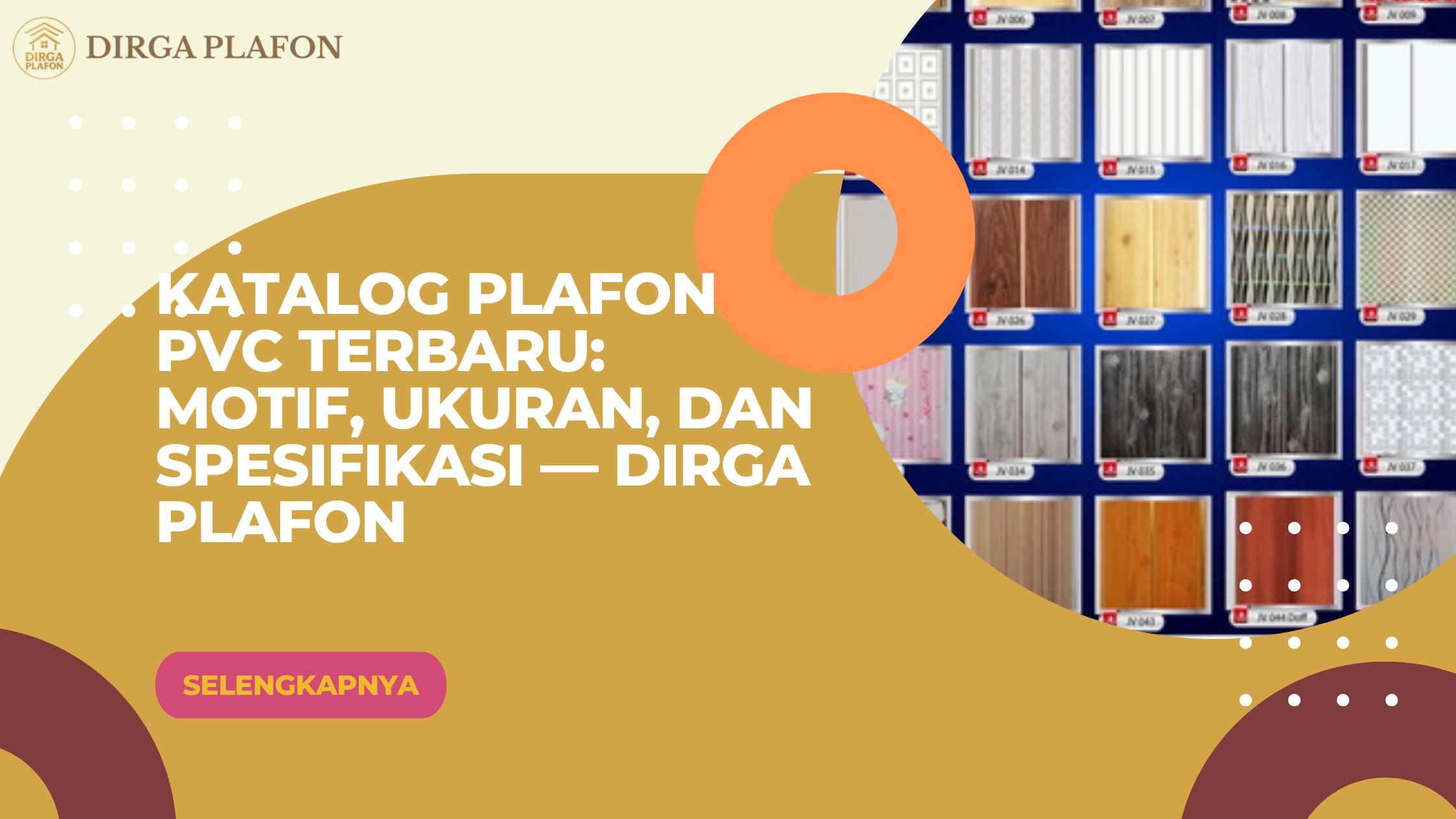 Katalog Plafon PVC Terbaru: Motif, Ukuran, dan Spesifikasi — Dirga Plafon