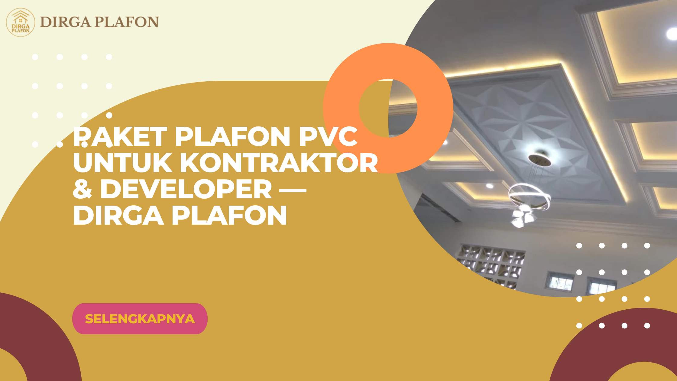 Paket Plafon PVC untuk Kontraktor & Developer — Dirga Plafon
