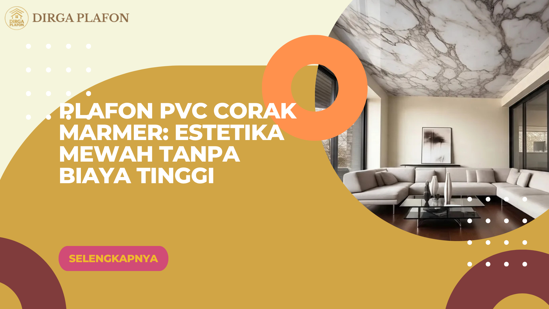 Plafon PVC Corak Marmer: Estetika Mewah tanpa Biaya Tinggi