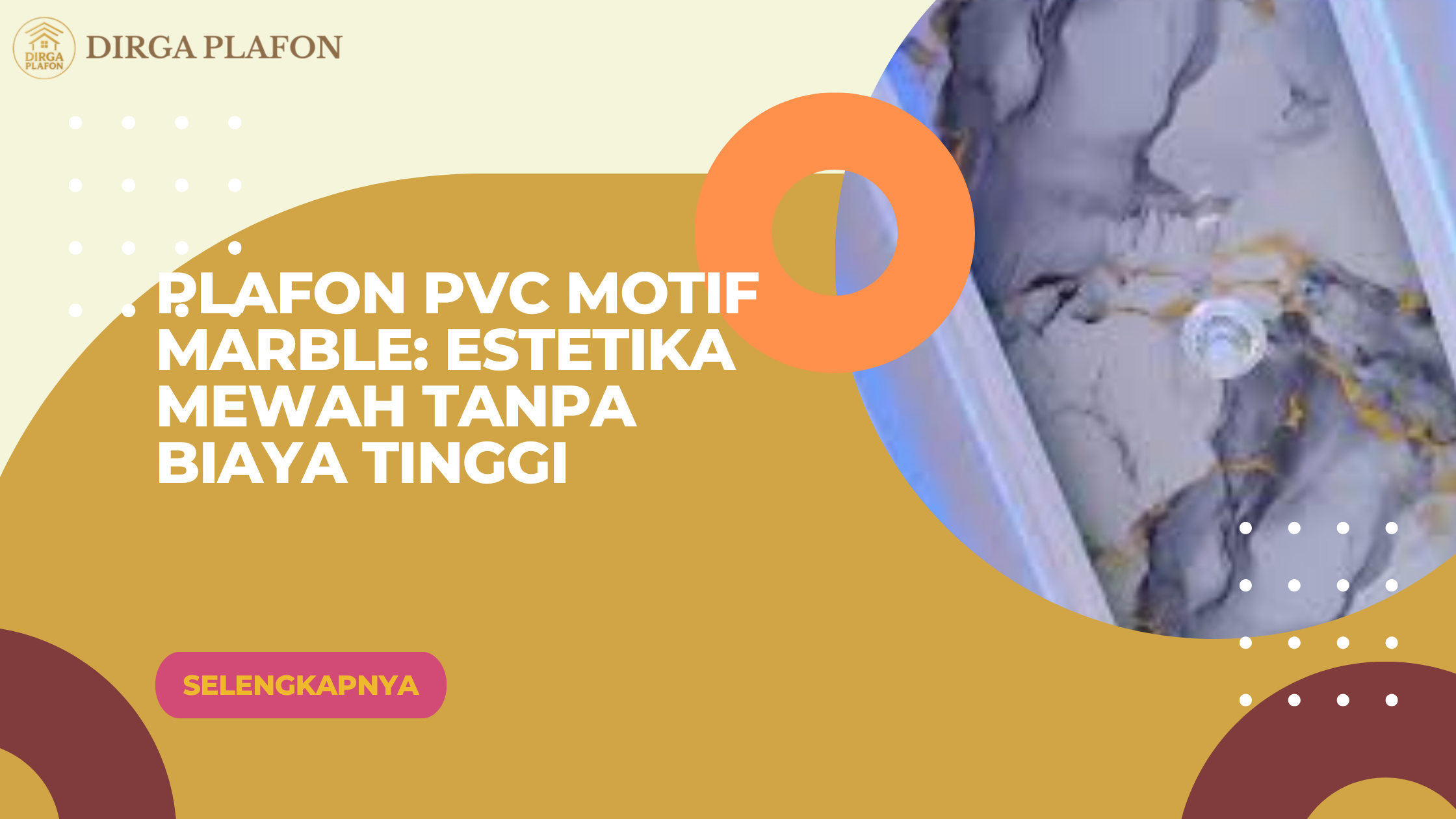 Plafon PVC Motif Marble: Estetika Mewah tanpa Biaya Tinggi