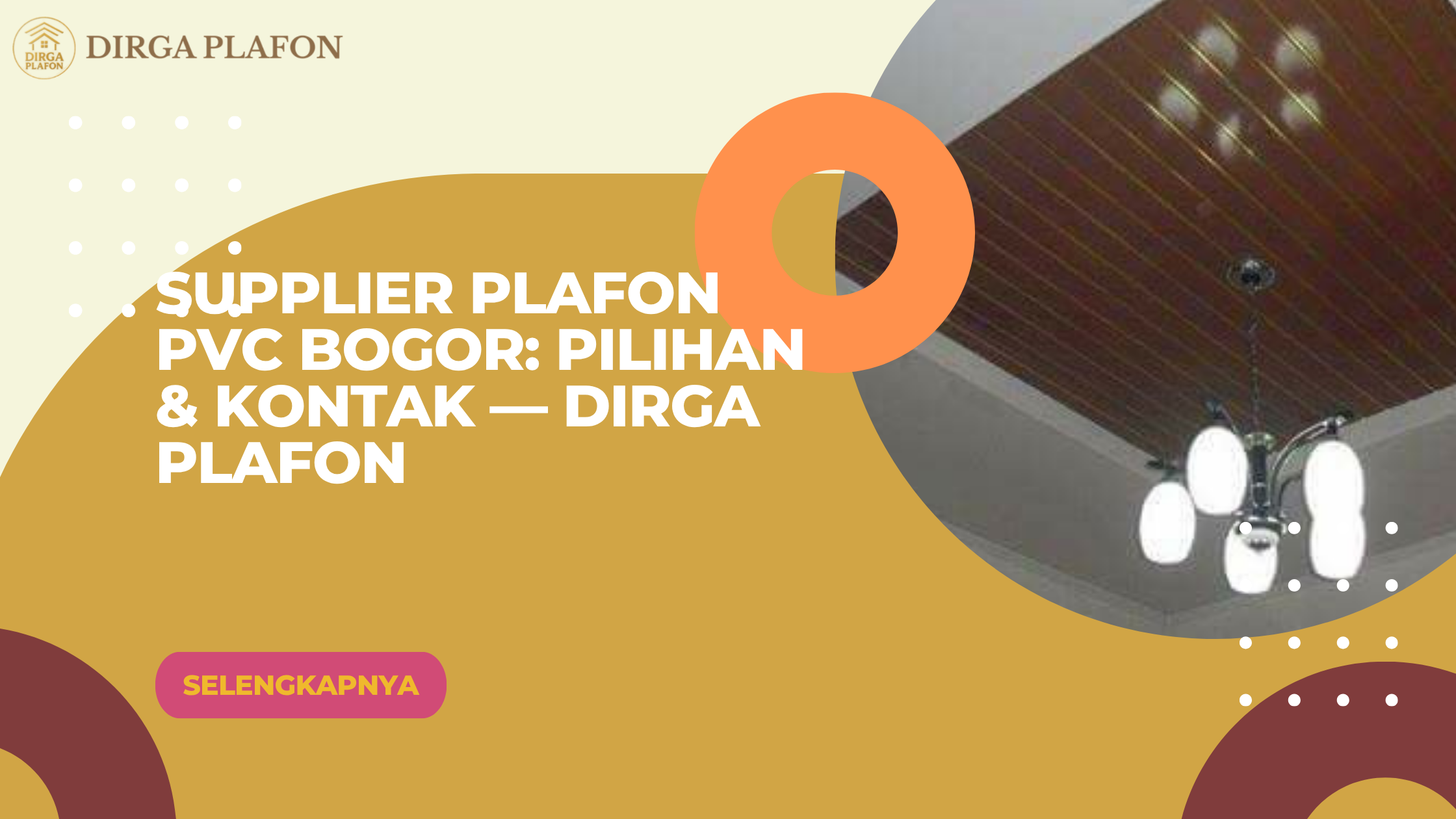 Supplier Plafon PVC Bogor: Pilihan & Kontak — Dirga Plafon
