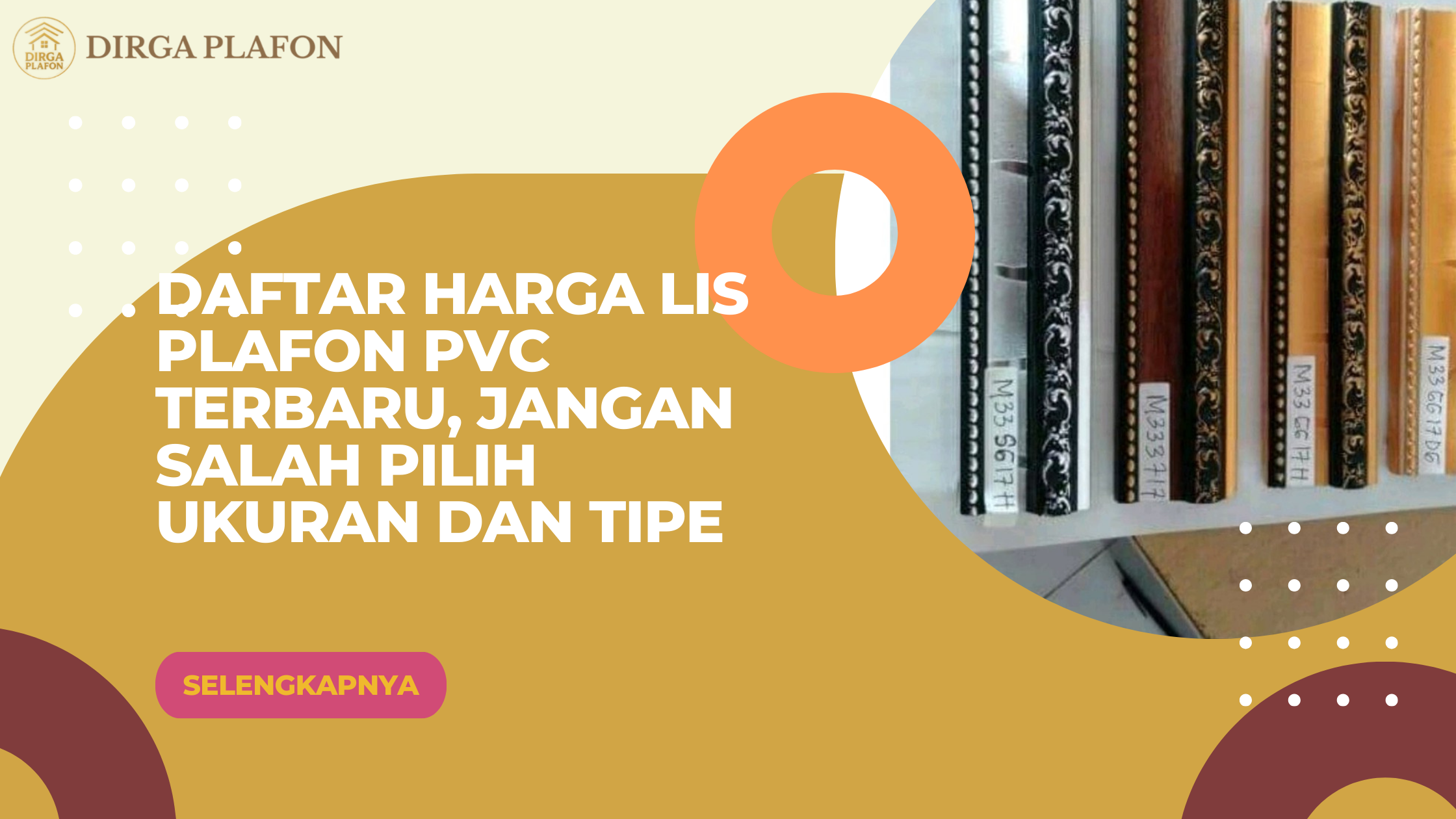 Daftar Harga Lis Plafon PVC Terbaru, Jangan Salah Pilih Ukuran dan Tipe