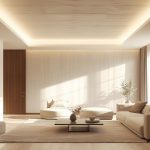 ilustrasi gambar desain plafon modern